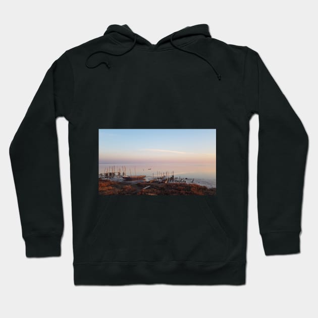 Fishing boats in the Venetian lagoon Hoodie by simonebonato99@gmail.com